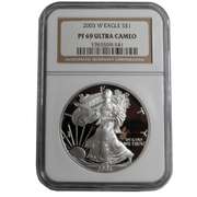 2003 W Proof NGC 69 Ultra Cameo Silver Eagle