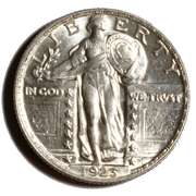 1923 Gem BU Frosty White Standing Liberty Quarter