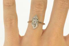 10K White Gold Retro Heart Sweetheart Anniversary Promise Ring