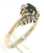Beautiful 14kt YG Sapphire and Diamond Halo Ring