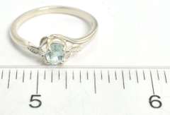 Sterling Silver Topaz  Ring