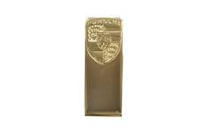 14K Yellow Gold Porsche Logo Car Enthusiast Money Clip