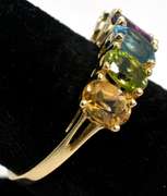 Vibrant Multi-Stone Ring in 14KT Yellow Gold