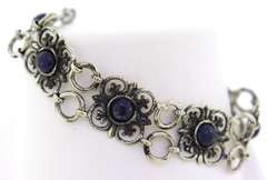 Sterling Silver Lapis Bracelet