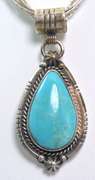 Vintage Sterling Silver Turquoise Neckless