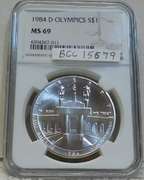 1984-D Olympics Sil Unc Dol NGC MS-69