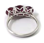 Beautiful 14K 3-Stone Ruby Ring