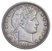 1904-O Barber Quarter