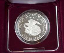 1998 Robert F Kennedy Proof Silver Dollar