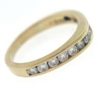 Beautiful Channel Set Diamond Dome Ring