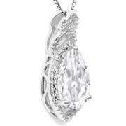 Sterling Silver White Topaz Pendant