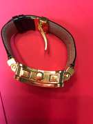 GOLD, BLACK & DIAMOND BA2RO MANS WRIST WATCH