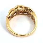 Woven Design Diamond Ring