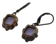 Sterling Silver Light Blue Agate Earrings