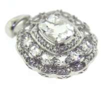 Sterling Silver White Topaz Pendant