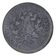 1806 Draped Bust Half Cent - C-2 - Circulated