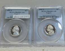 1981-S Ty 1 & Ty 2 PRF Jeff Nic PCGS PR 69 DCam