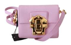 DOLCE & GABBANA  Pink Shoulder Crossbody Women Borse 100% Leather LUCIA Bag