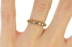 10K Yellow Gold 0.50 Ctw Light Brown Diamond Wedding Band Ring