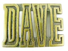 Vintage DAVE Belt Buckle
