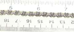 Elegant White Gold Diamond X Link Bracelet