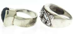 Lot of 2 Sterling Silver Rings