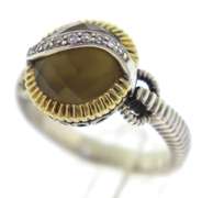 Stunning 18kt YG MOP & Smokey Quartz with Diamonds Jewerly Set