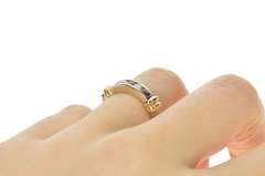 14K White Gold 0.46 Ctw Ruby Diamond Channel Wedding Band Ring