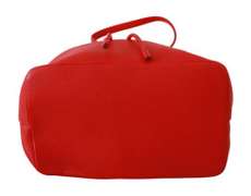 DOLCE & GABBANA  Red Drawstring Bucket Women Shoulder Borse Leather Bag