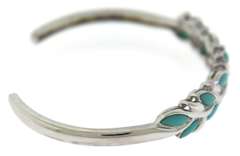 Marquise Turquoise Vine Cuff Bracelet