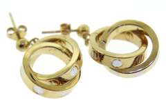 Fantastic Interlocking Circle Screw Earrings
