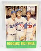 1963 Dodgers Big Three, Topps #412 Baseball Card