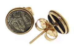 Beautiful Silver & Gold Coin Earrings