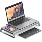 4K HDMI Aluminum Monitor Stand Docking Station
