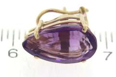 Fabulous Amethyst Pear Stud Earrings