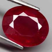 Fantastic 5.20ct oval cut rich blood red Ruby