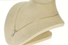 14K Yellow Gold 1.11 Ctw Diamond Floral Drop Serpentine Link Necklace