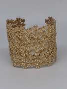 Sterling Silver & 22kt GP Bangle Bracelet