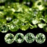 Brilliant 5.31ct set of matched diamond cut Peridot