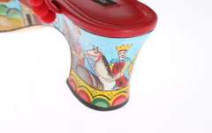 DOLCE & GABBANA Multicolor Handpainted Carretto Platform Heel