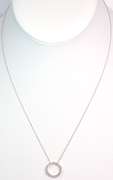 Lovely 1/15CTW Diamond Necklace in White Gold