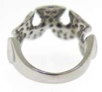 Dazzling Pave Diamond Ribbon White Gold Ring
