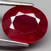 Fantastic 5.20ct oval cut rich blood red Ruby