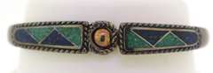 Sterling Silver Turquoise And Lapis Bracelet        Bracelet