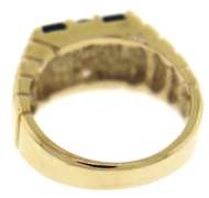 Gent's Black Onyx and Diamond Ring