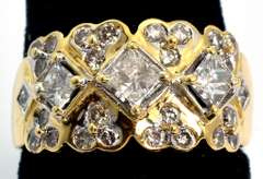 Dazzling 18KT 1.18CTW Diamond Band Ring