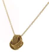 Gorgeous 18kt YG Rope Knot Ball Necklace