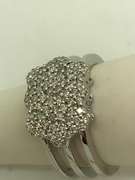 ladies 14k white gold diamond ring