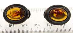Sterling Silver Amber Earrings