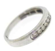 Men's White Gold Channel Set Diamond Band